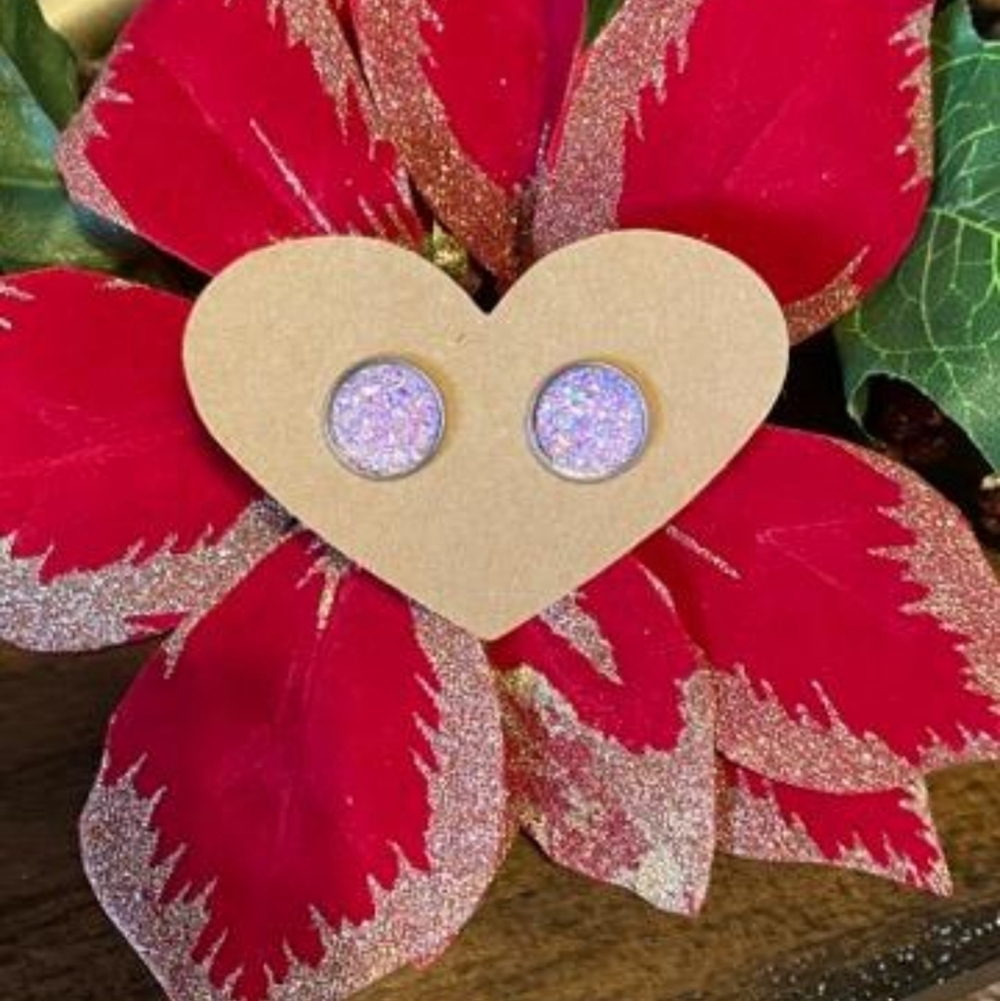 Druzy Stud Earrings